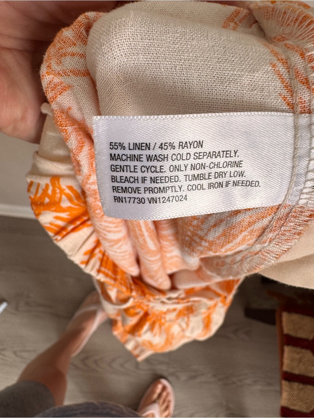 Future Collective Alani Noelle XXL Linen Blend Palm Print Wide Leg Pants - Picture 9 of 9